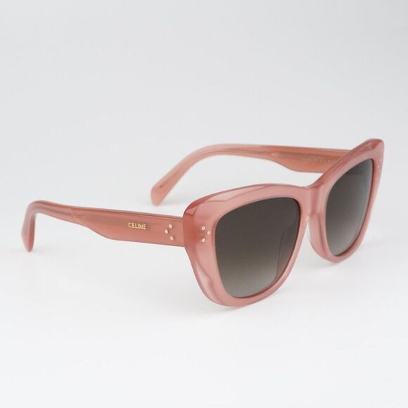 NEW Celine CL40199I 74K Milky Peach Gradient Brown Butterfly Women Sunglasses - Picture 4 of 9